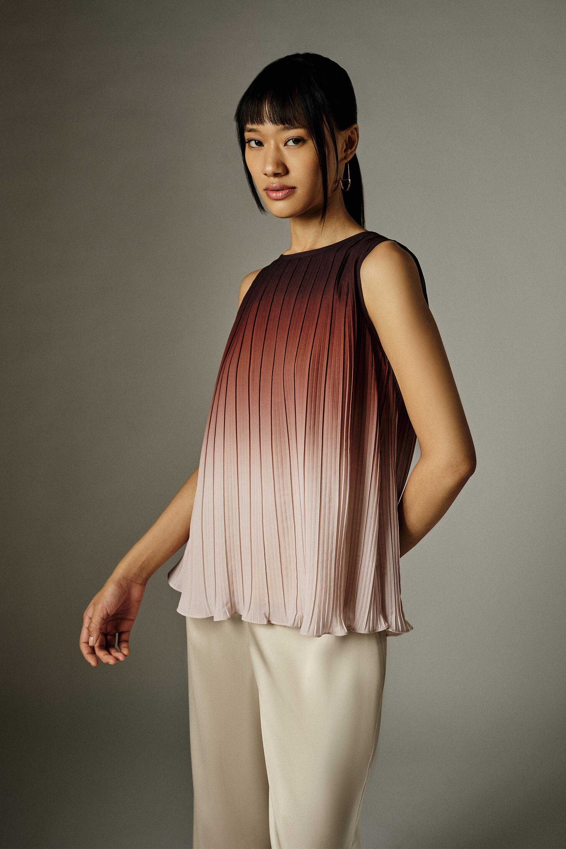 Zoa Brown Top, Brown, image 3